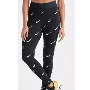 Nike All Over Swoosh Print Leggings 